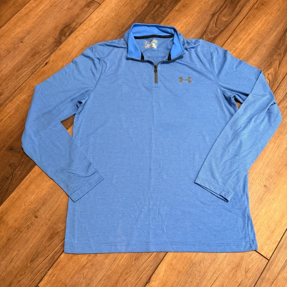 Under Armour Threadborne Blue Pullover - image 1